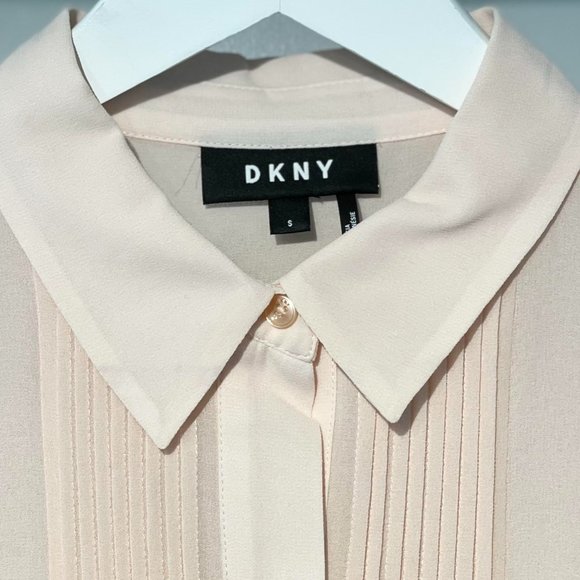 DKNY Dress Shirt | Women's Size Small | Light Pink - Picture 3 of 3